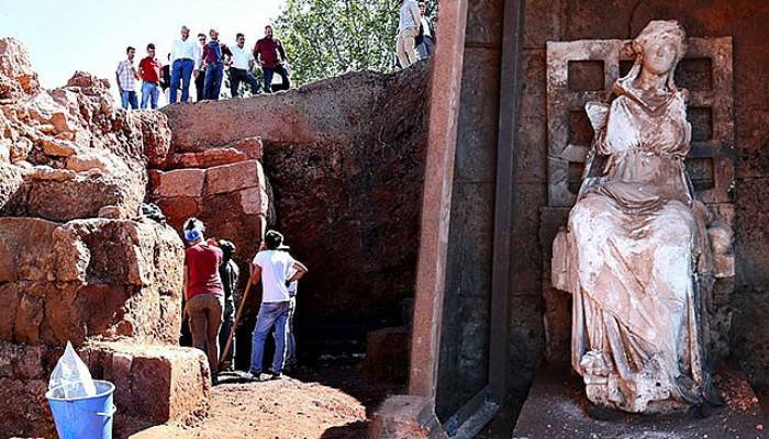 'Ana Tanrıça Kibele' heykelinin bulunduğu kalede, kazılar yeniden başlayacak