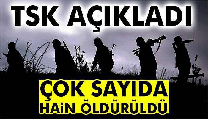 TSK Açıkladı: 12 Terörist Daha Öldürüldü