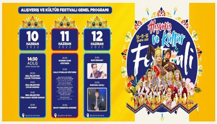 Biga Alışveriş ve Kültür Festivali Başlıyor