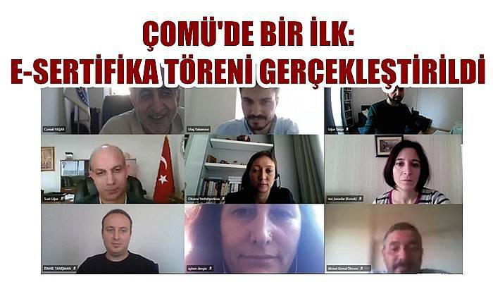 ÇOMÜ’de Bir İlk; E-Sertifika Töreni Gerçekleştirildi