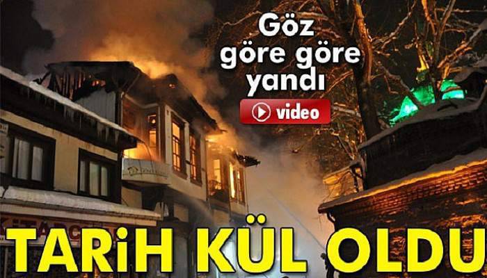  185 yıllık tarihi binalar küle döndü