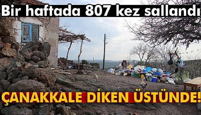 Çanakkale bir haftada 807 kez sallandı...