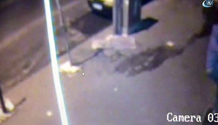 Camı kıramayınca kaçtı