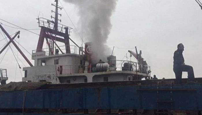 Gemide çıkan yangın korkuttu