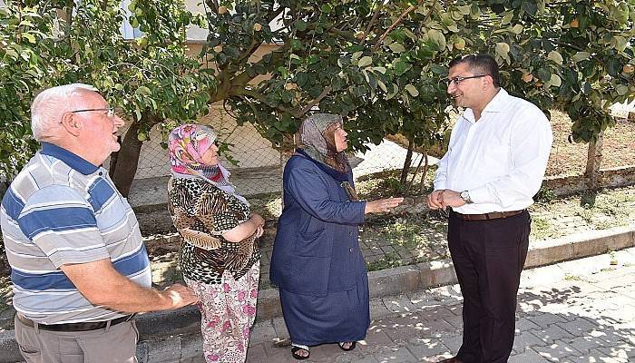 Çan Belediye Başkanı Öz, hemşehrilerini yalnız bırakmıyor