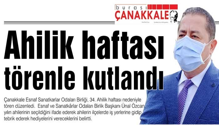 Ahilik haftası törenle kutlandı