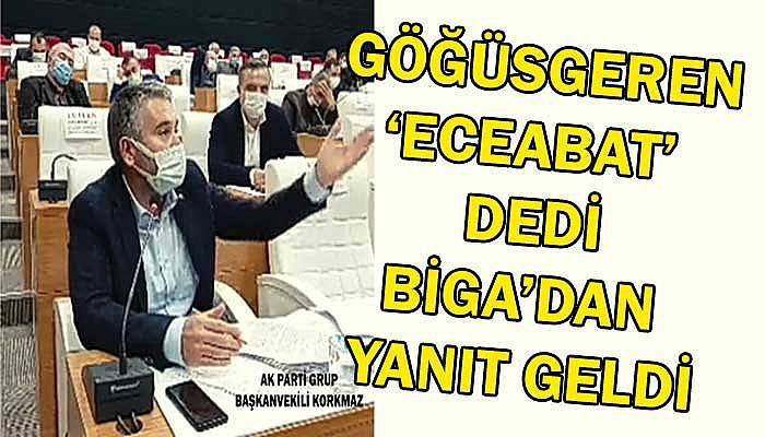 Göğüsgeren ‘ Eceabat’ dedi, Biga’dan yanıt geldi!