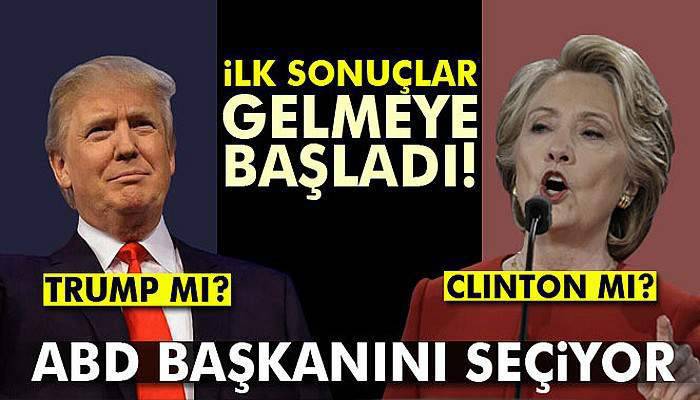 ABD'de ilk sonuçlar gelmeye başladı