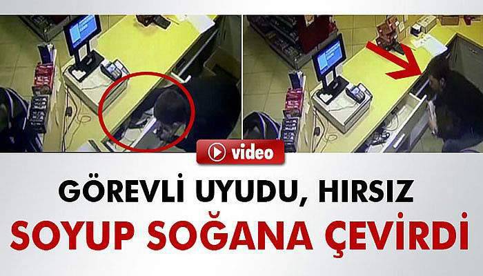 Görevli uyudu, hırsız marketi soyup soğana çevirdi