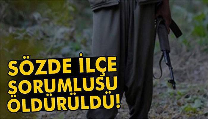 PKK’nın sözde ilçe sorumlusu öldürüldü