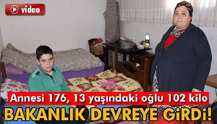 Annesi 176, 13 yaşındaki oğlu 102 kilo