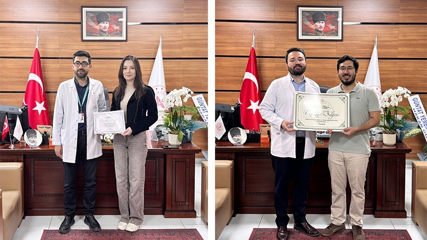 Biga Devlet Hastanesi’nden İki Doktora Veda