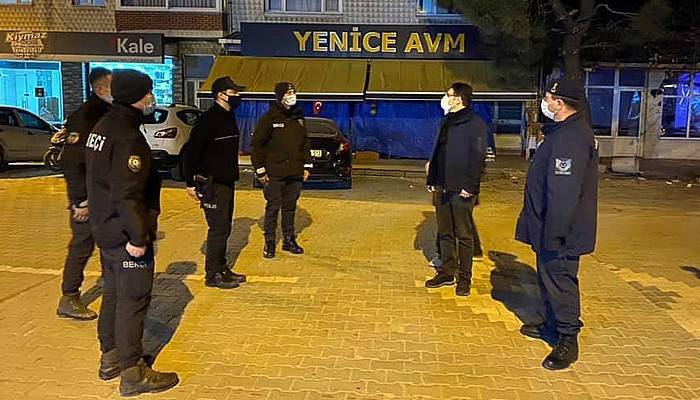 Yenice Kaymakamı Göktaş, sokağa çıkma kısıtlamalarını denetledi