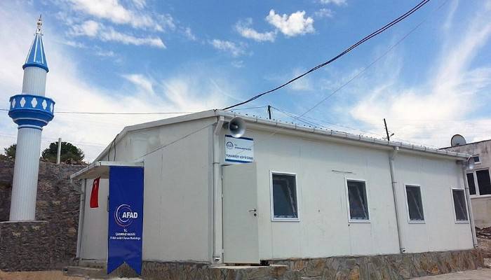 AFAD Tarafından Kurulan Prefabrik Camilerin Tamamı İbadete Açıldı