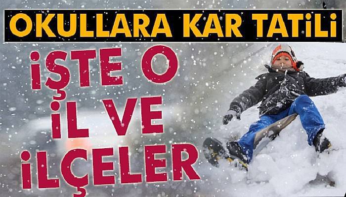 İşte kar tatili olan il ve ilçeler!