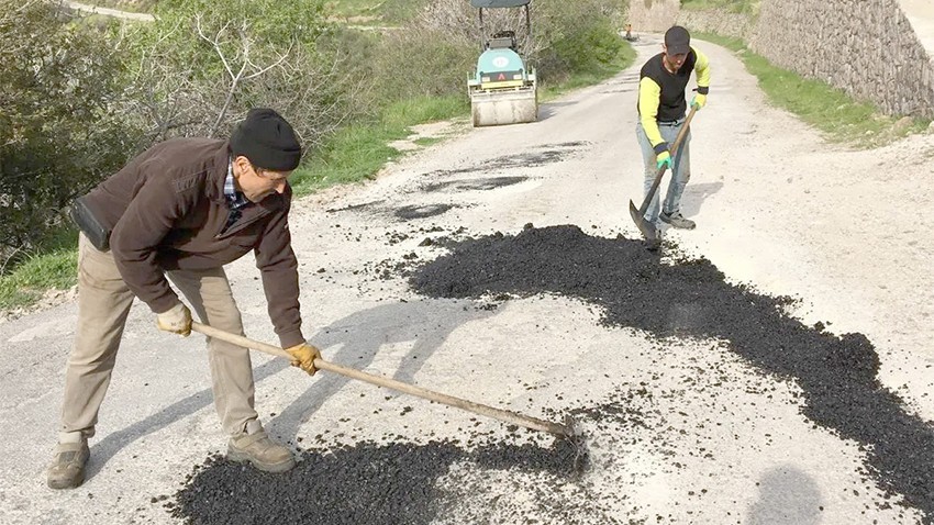 Babakale Köyü Yolunda İyileştirme Çalışmaları Son Buldu