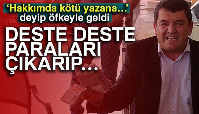 Kırkpınar Ağası para dolu çantayla basın toplantısı yaptı