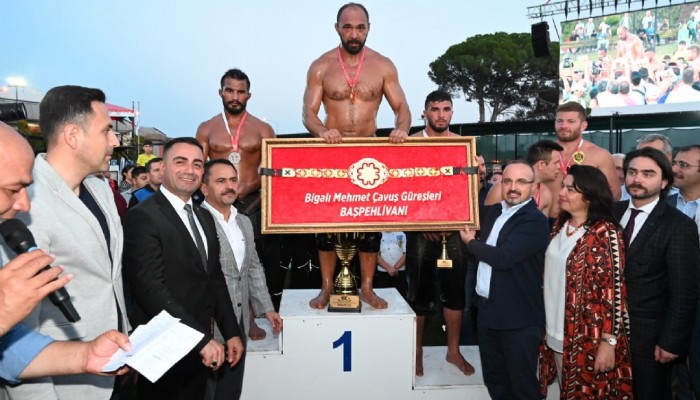 Bigalı Mehmet Çavuş Güreşlerinde Başpehlivan Ali Gürbüz Oldu