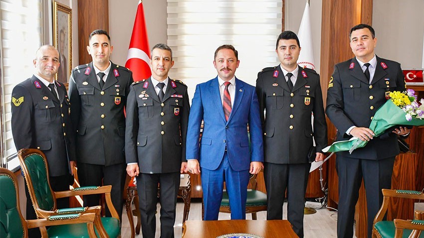 Jandarma’dan Kaymakam Kayabaşı’na Ziyaret