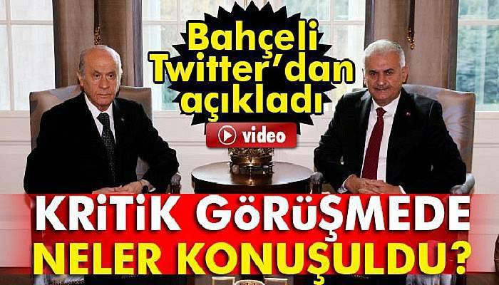 Devlet Bahçeli'den Başbakan Yıldırım'la görüşme açıklaması