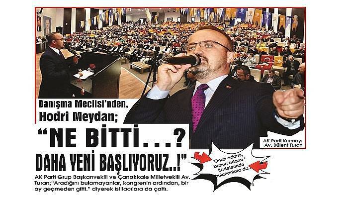 Danışma Meclisi’nden, Hodri Meydan; “NE BİTTİ…? DAHA YENİ BAŞLIYORUZ..!”