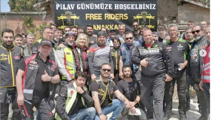 Motosiklet tutkunları Kalafat Köyü’nde buluştu