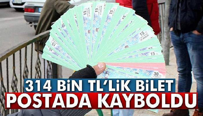 KKTC’ye gönderilen 314 bin TL’lik piyango bileti postada kayboldu