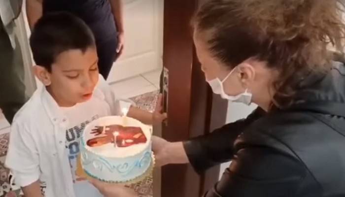 Belediyeden minik Murat’a doğum günü sürprizi