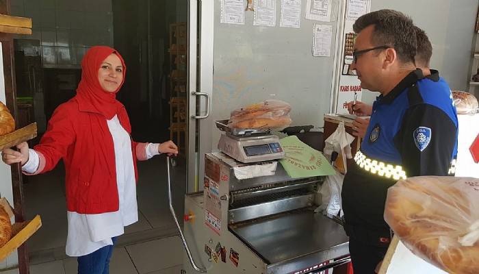 Biga Zabıtası’ndan fırınlara Ramazan denetimi