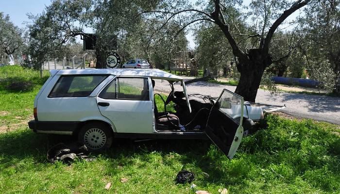 Ayvacık’ta trafik kazası: 1 yaralı