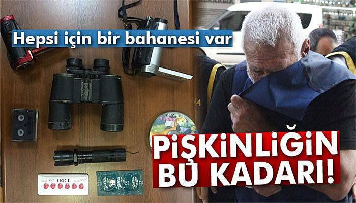 Elektroşok cihazlı tacizciden dürbün de çıktı