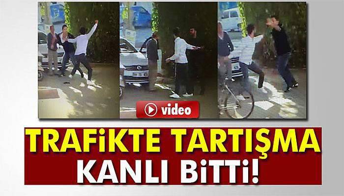 Trafikte tartışma kanlı bitti