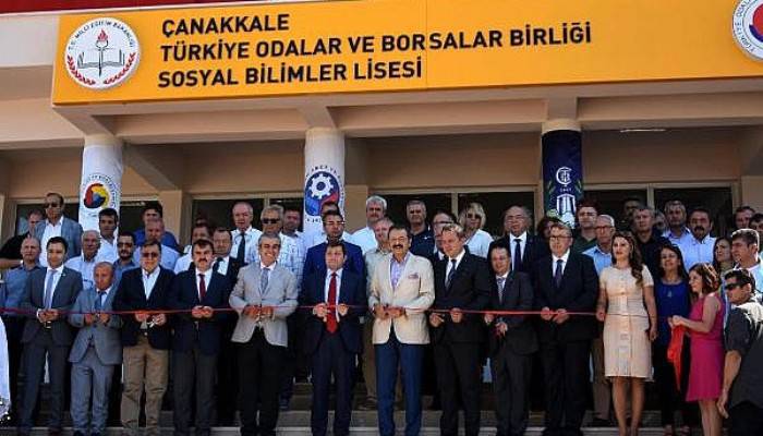 TOBB Başkanı Hisarcıklıoğlu Çanakkale'de (VİDEO)