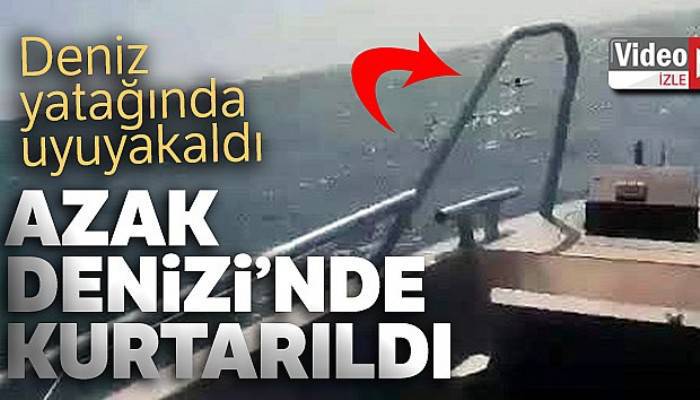 Deniz yatağında uyuyakalan kadın Azak Denizi'nde kurtarıldı