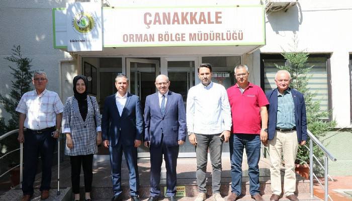 AK Parti Çanakkale teşkilatından Orman Bölge Müdürü Demirci'ye ziyaret