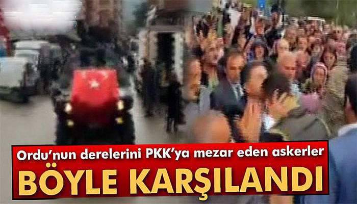 6 teröristi etkisiz hale getiren askerler konvoyla karşılandı