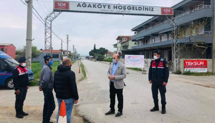 Biga Kaymakamı Mustafa Can Karantinadaki Köyleri Ziyaret Etti