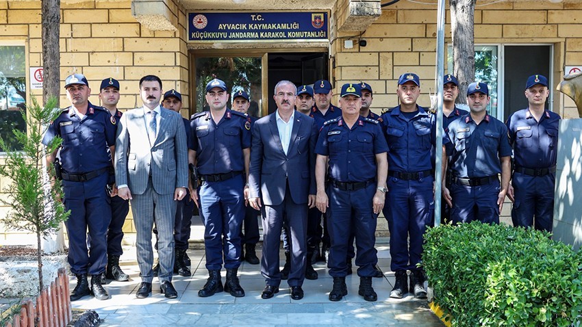 Vali Toraman’dan Küçükkuyu’da Jandarma Ziyaretleri
