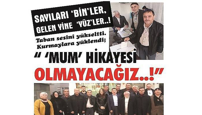 LİSTEDE ‘BİN’ LER, SANDIĞA GELEN YİNE ‘YÜZ’ LER..!