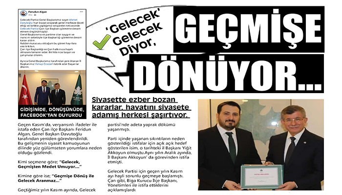 ‘GELECEK’ GELECEK DİYOR, GEÇMİŞE DÖNÜYOR…