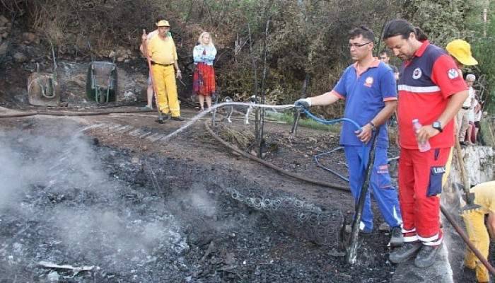 Fethiye'de korkutan yangın