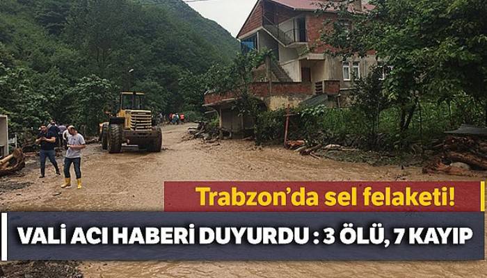 Trabzon'un Araklı ilçesinde yaşanan sel felaketinde bilanço giderek artıyor