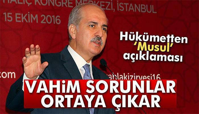 Kurtulmuş: 'Türkiye’nin Musul konusunda B ve C planları da vardır'