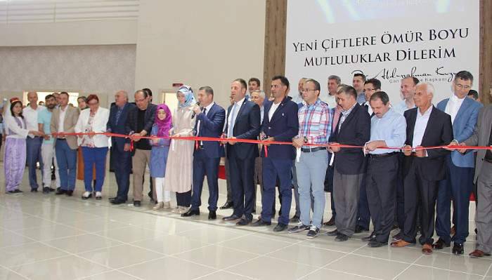 Çan belediyesi istiklal düğün salonu hizmete açıldı