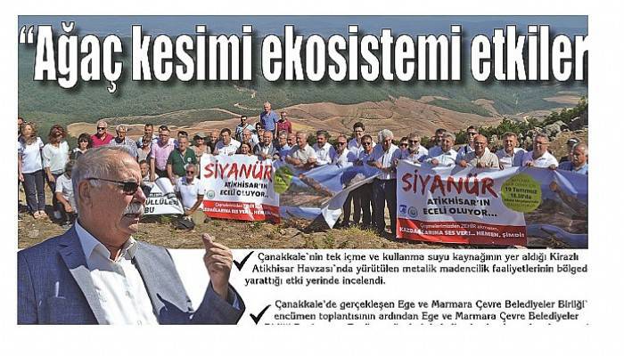 “Ağaç kesimi ekosistemi etkiler”