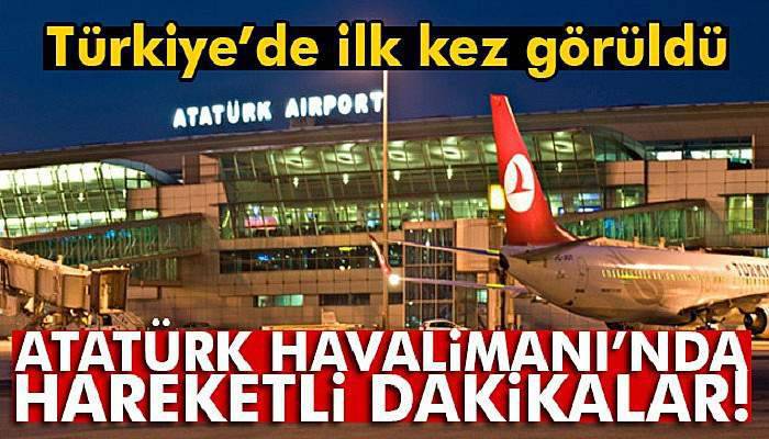  Atatürk Havalimanı'nda hareketli dakikalar! Yakalandı...