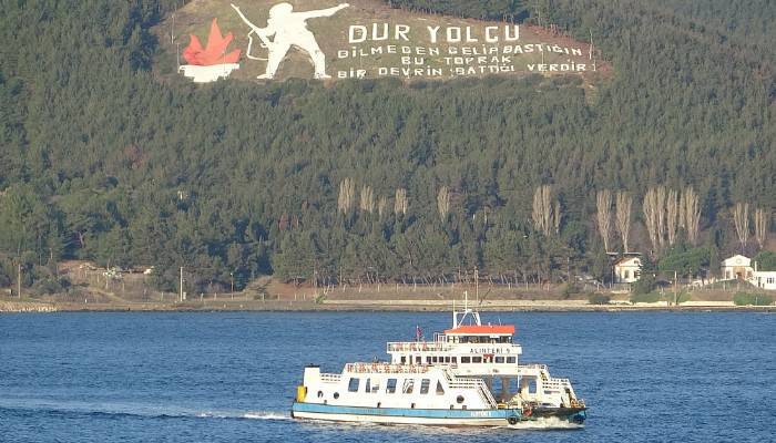 Gökçeada'ya bazı feribot seferleri iptal edildi