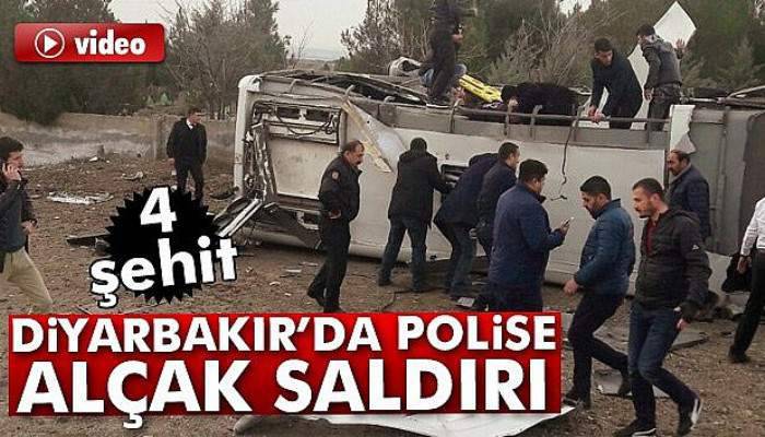 Diyarbakır'da polise saldırı: 4 şehit