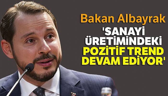 Bakan Albayrak: 'Sanayi üretimindeki pozitif trend devam ediyor'