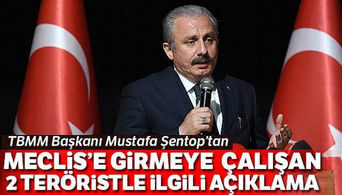 TBMM Başkanı Şentop'dan Meclise girmeye çalışan 2 teröristle ilgili açıklama